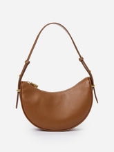 J.McLaughlin Mezzaluna Leather Handbag Tobacco | Women Mini Totes & Crossbody