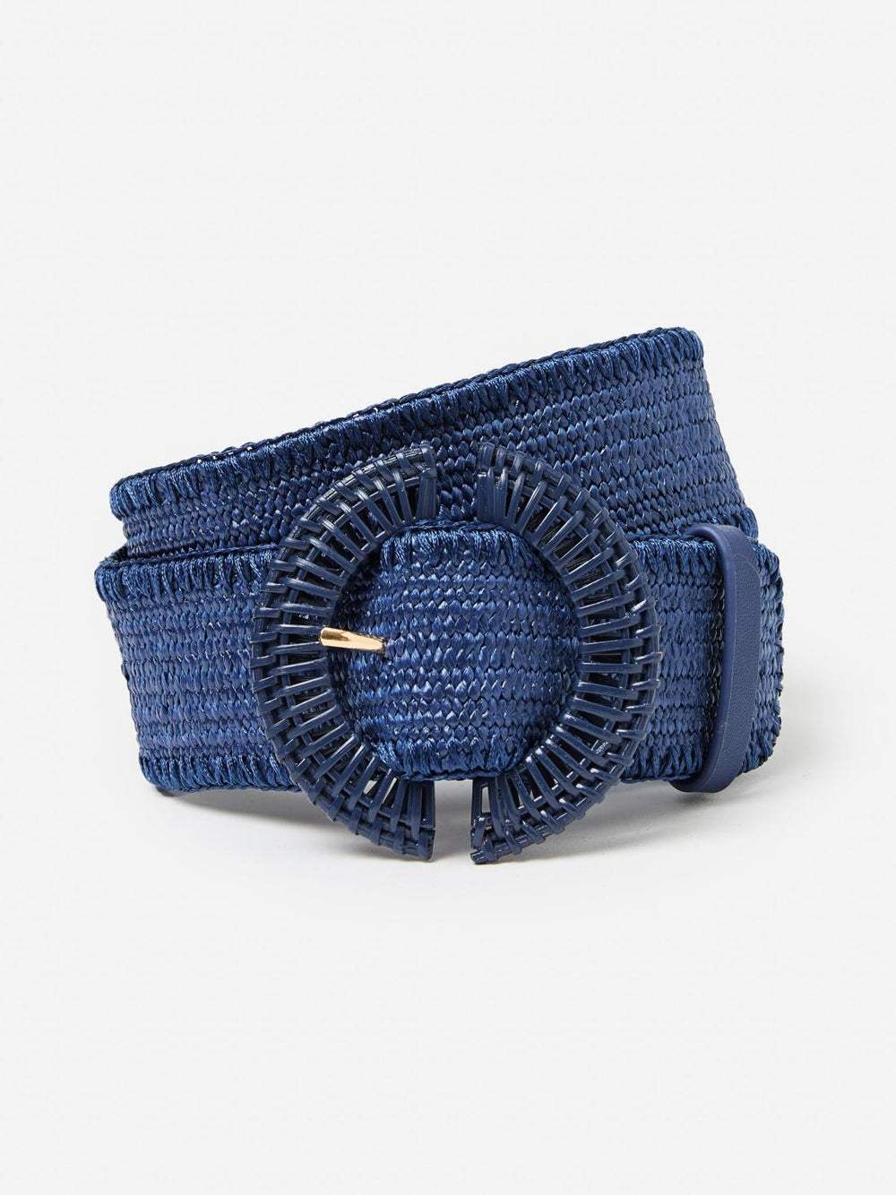J.McLaughlin Millie Grasscloth Belt Navy | Women Belts