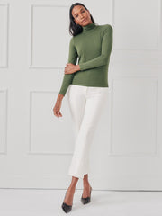 J.McLaughlin Nadia Turtleneck Cypress | Women Shirts & Tops
