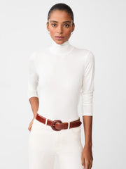 J.McLaughlin Nadia Turtleneck Off White | Women Shirts & Tops