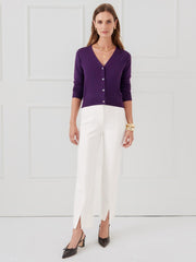 J.McLaughlin Olivette Cardigan Purple | Women Sweaters