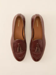 J.McLaughlin Oskar Leather Belgian Loafers Brown | Men Shoes & Accessories