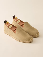 J.McLaughlin Rafe Suede Espadrilles Stone | Men Shoes