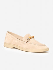 J.McLaughlin Reina Suede Loafers Oat | Women Shoes & Accessories