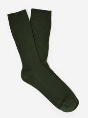 J.McLaughlin Ribbed Socks Olive | Men Socks