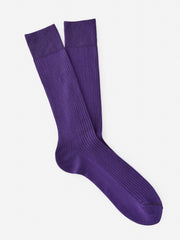 J.McLaughlin Ribbed Socks Purple | Men Shoes & Accessories