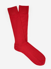 J.McLaughlin Ribbed Socks Red | Men Shoes & Accessories