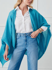 J.McLaughlin Rossi Cashmere Wrap Teal | Women Sweaters