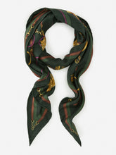 J.McLaughlin Sarita Cashmere & Silk Scarf In Neo Scylla Corner Olive/brown | Women Scarves