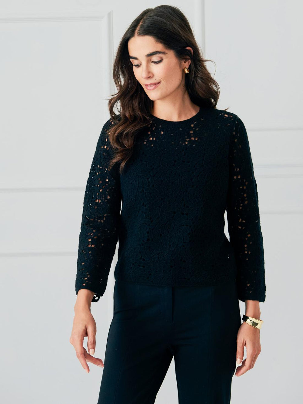 J.McLaughlin Sidra Sweater Black | Women Sweaters