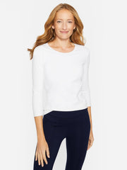 J.McLaughlin Signature Tee White | Women Catalina Cloth™ Dresses