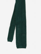 J.McLaughlin Silk Knit Tie Abete Green | Men Ties