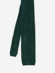 J.McLaughlin Silk Knit Tie Abete Green | Men Ties
