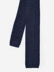 J.McLaughlin Silk Knit Tie Navy | Men Ties