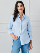 J.McLaughlin Sloane Shirt Spring Blue | Women Shirts & Tops