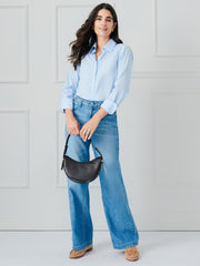 J.McLaughlin Sloane Shirt Spring Blue | Women Shirts & Tops