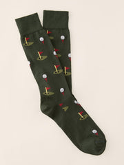 J.McLaughlin Socks In Golf Tee Hunter Green | Men Socks