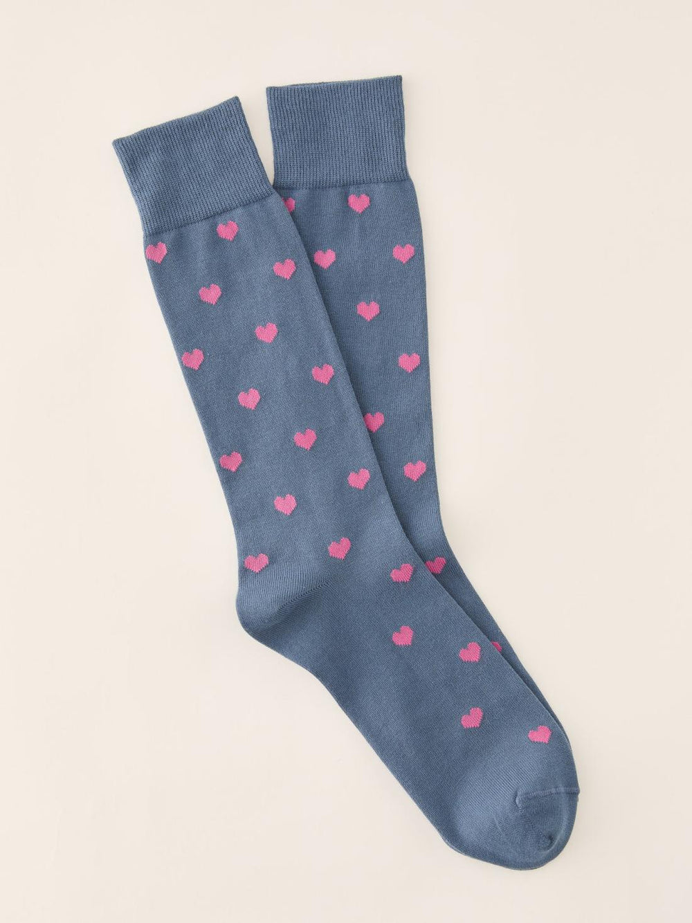 J.McLaughlin Socks In Heart Blue/hot Pink | Men Shoes & Accessories