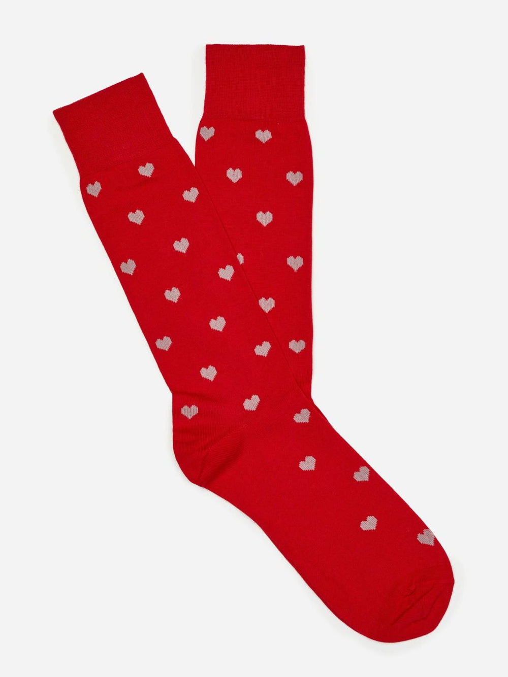 J.McLaughlin Socks In Heart Red/off White | Men Socks