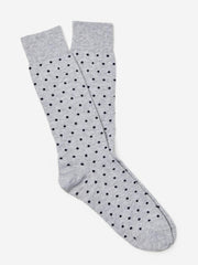 J.McLaughlin Socks In Polka Dots Light Heather Gray/navy | Men Shoes & Accessories