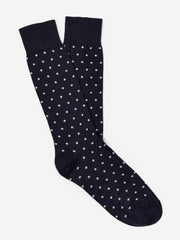 J.McLaughlin Socks In Polka Dots Navy/off White | Men Socks