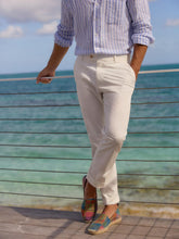 J.McLaughlin Taylor Straight-Fit Chino In Italian Twill White | Men Pants