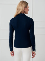 J.McLaughlin Theodora Shirt Navy | Women Shirts & Tops