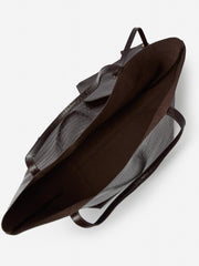 J.McLaughlin Vika Leather Tote In Crocodile Dark Brown | Women Shoes & Accessories