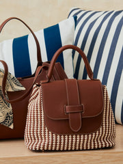 J.McLaughlin Zoey Top Handle Handbag Natural/light Brown | Women Totes