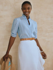 J.McLaughlin Zuri Leather Belt Vachetta | Women Belts