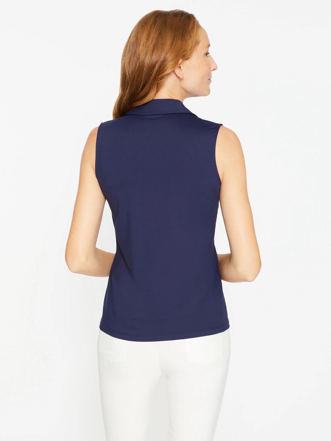 J.McLaughlin Aida Sleeveless Top Winter Navy | Women Catalina Cloth™ Dresses