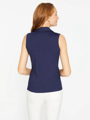 J.McLaughlin Aida Sleeveless Top Winter Navy | Women Catalina Cloth™ Dresses