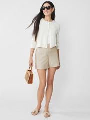 J.McLaughlin Aleesha Cardigan Egret White | Women Sweaters