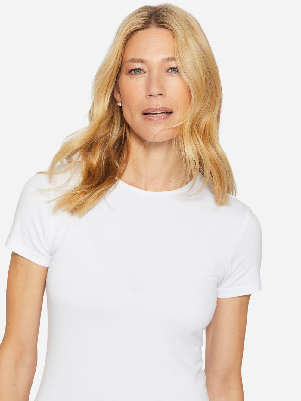 J.McLaughlin Allie Cap Sleeve Tee White | Women Shirts &amp; Tops