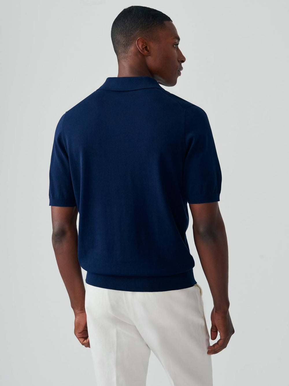 J.McLaughlin Amalfi Short Sleeve Polo Navy | Men/Women Knits &amp; Polos
