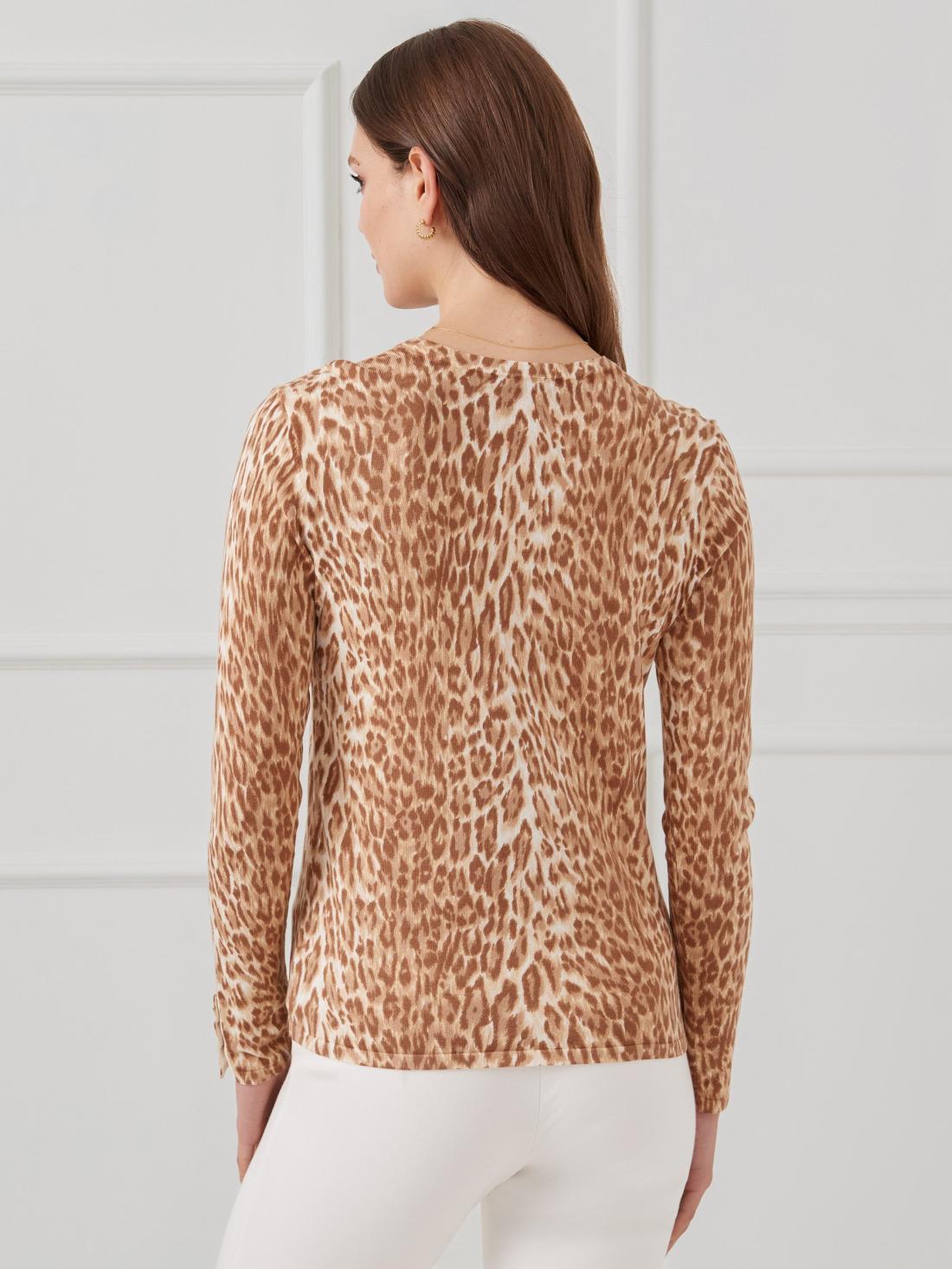 J.McLaughlin Anilee Sweater In Neo Tanzania Medium Brown/beige | Women Sweaters