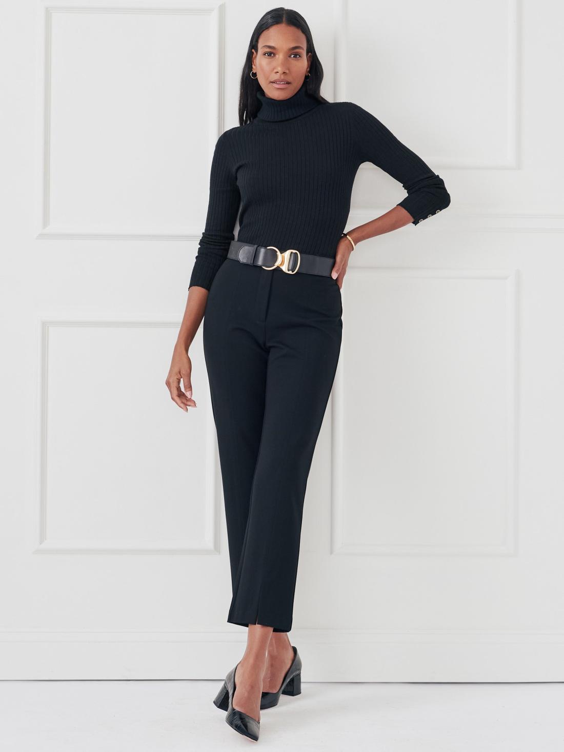 J.McLaughlin Arlette Turtleneck Black | Women Sweaters