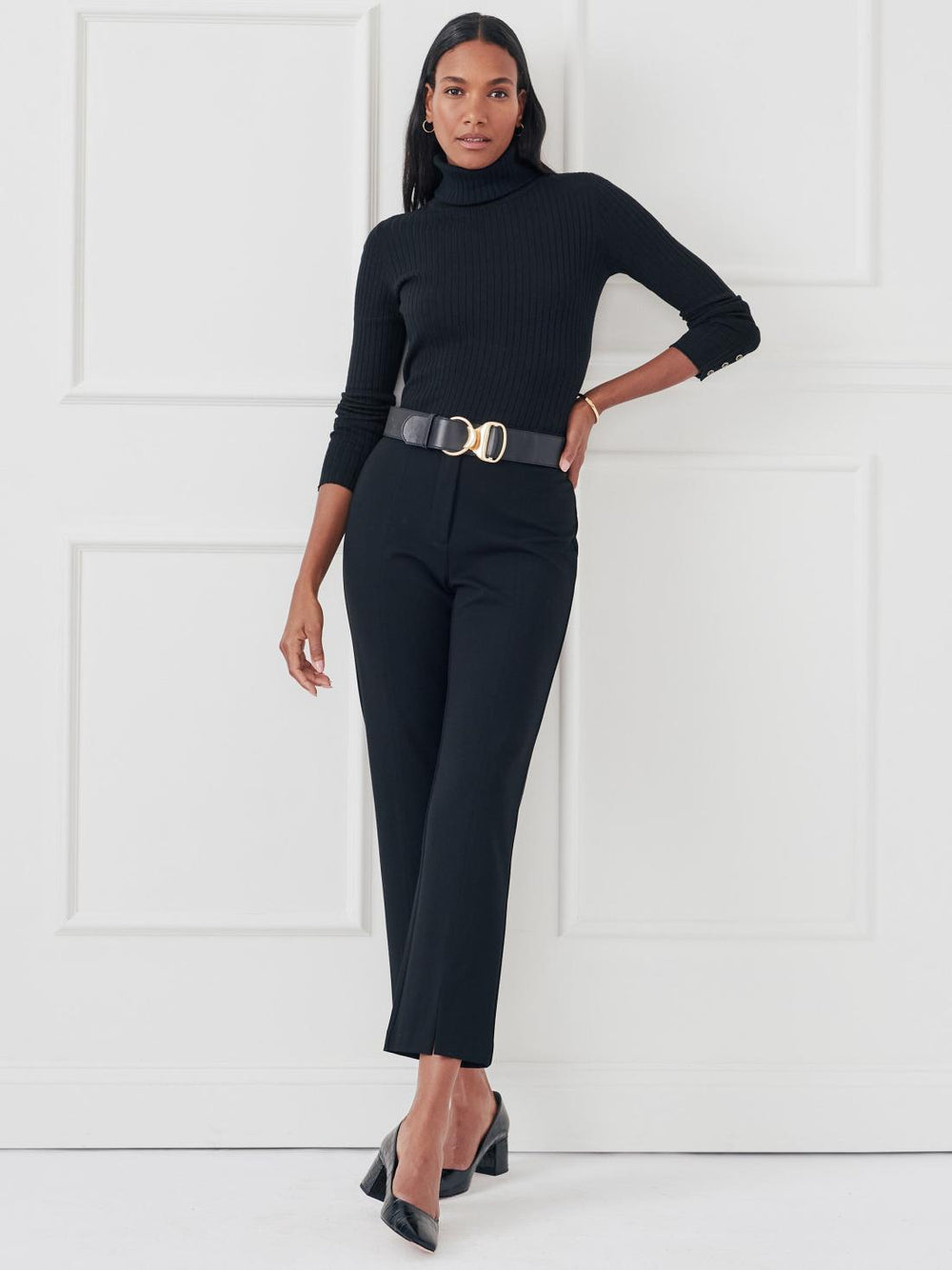 J.McLaughlin Arlette Turtleneck Black | Women Sweaters