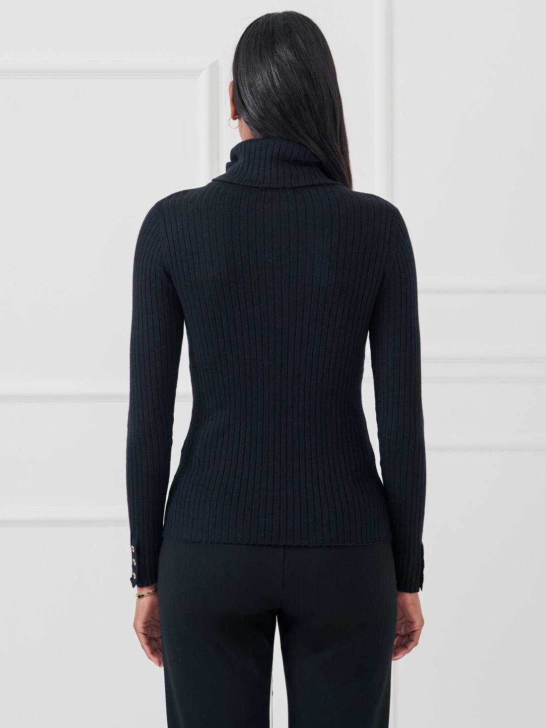 J.McLaughlin Arlette Turtleneck Black | Women Sweaters