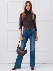 J.McLaughlin Arlette Turtleneck Brown | Women Sweaters