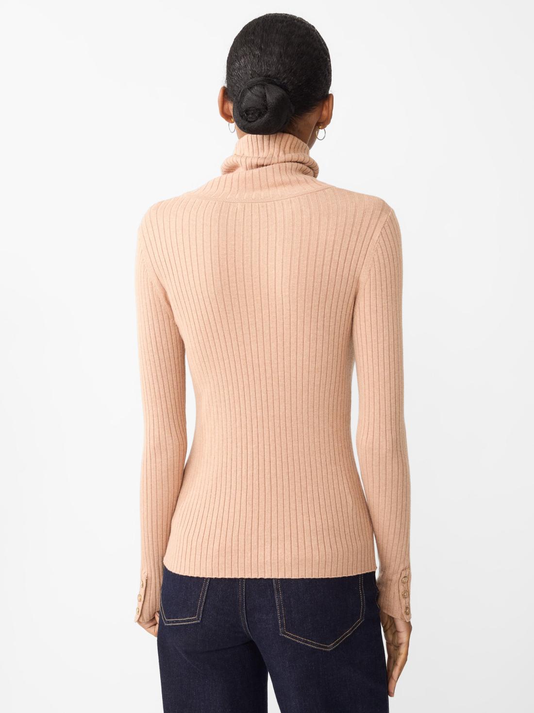 J.McLaughlin Arlette Turtleneck Heather Camel | Women Sweaters