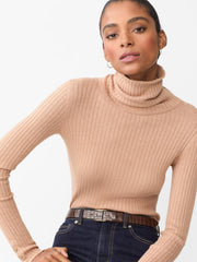 J.McLaughlin Arlette Turtleneck Heather Camel | Women Sweaters
