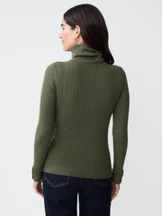 J.McLaughlin Arlette Turtleneck Olive Green | Women Sweaters