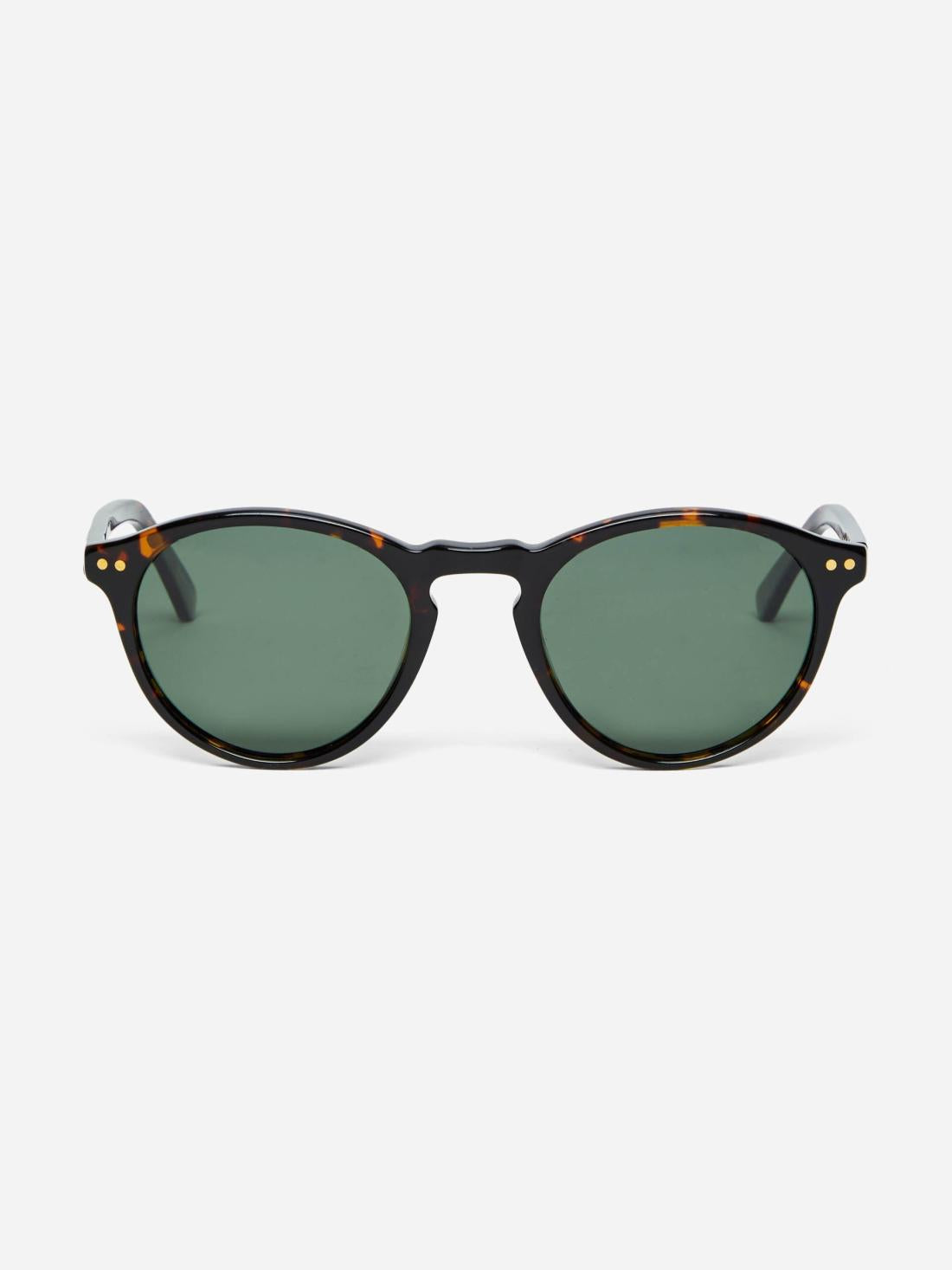 J.McLaughlin Bartleby Sunglasses Dark Tortoise/green | Women Eyewear