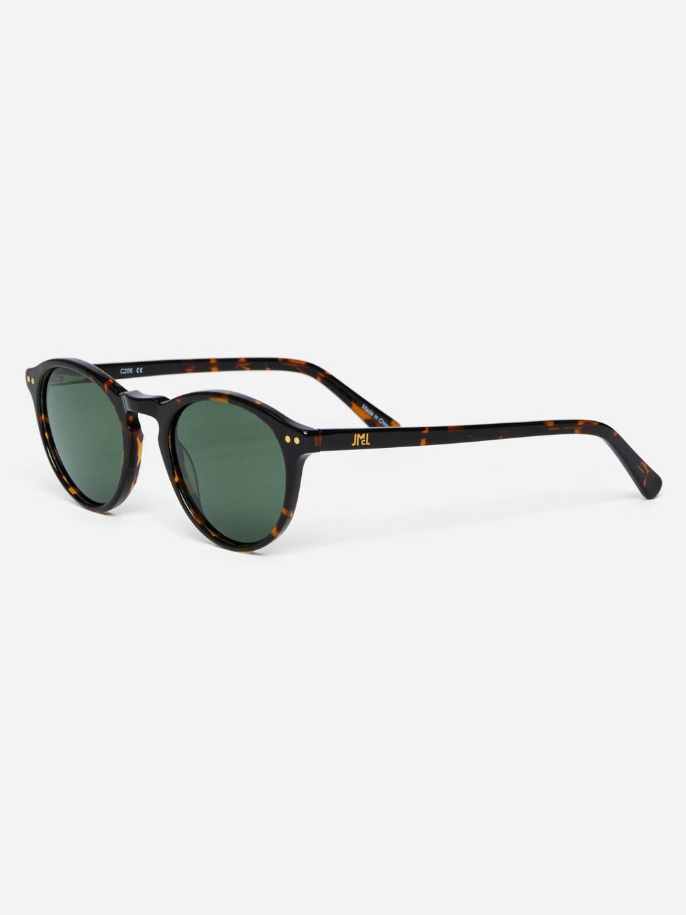 J.McLaughlin Bartleby Sunglasses Dark Tortoise/green | Women Eyewear