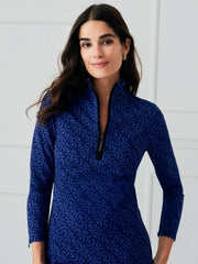 J.McLaughlin Bedford Dress In Cosmic Waves Blue/purple | Women Dresses