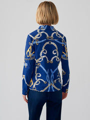 J.McLaughlin Betty Shirt In Chevalier Navy/light Blue | Women Catalina Cloth™ Dresses