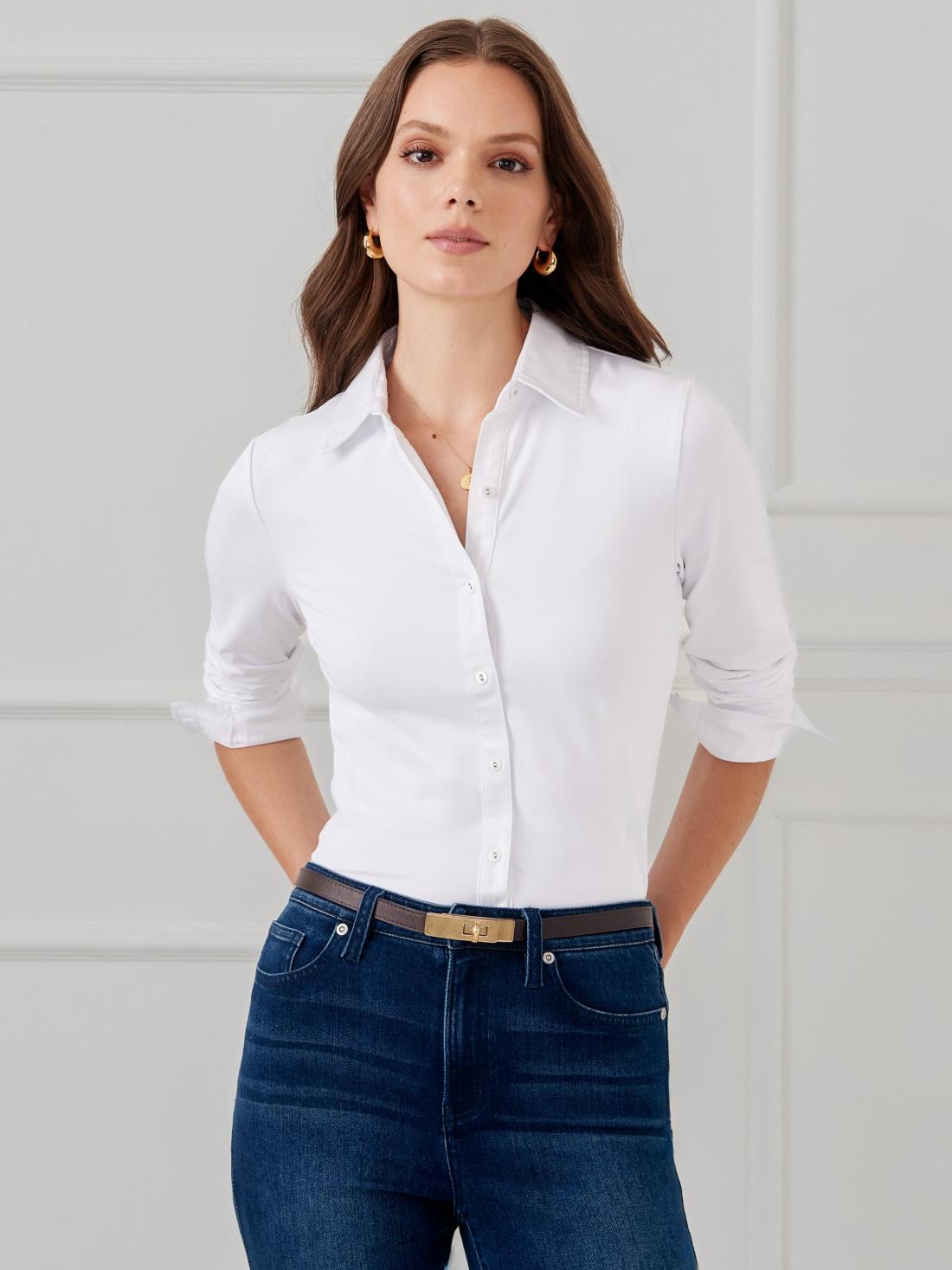 J.McLaughlin Betty Shirt White | Women Catalina Cloth™ Dresses