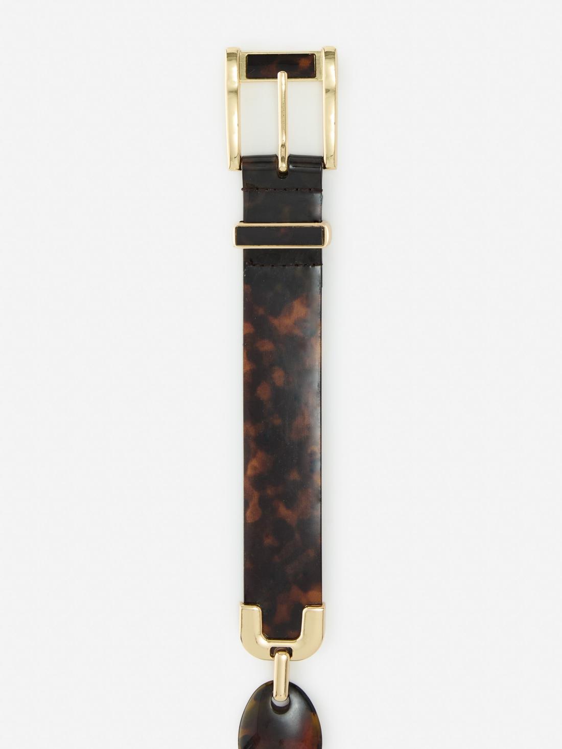 J.McLaughlin Blanca Belt In Tortoise Brown | Women Belts