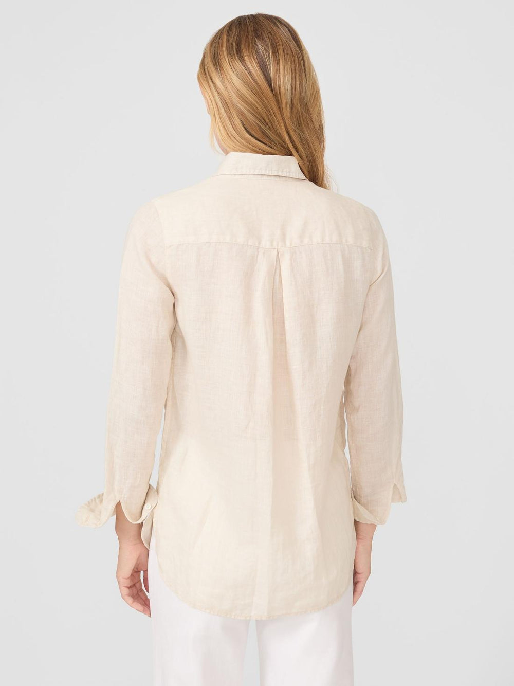 J.McLaughlin Britt Linen Shirt Tan | Women Shirts &amp; Tops